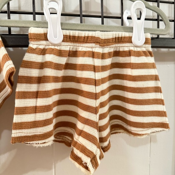 Rylee and Cru Camel Stripe Waffle Set 12-18 NWT - Picture 4 of 4